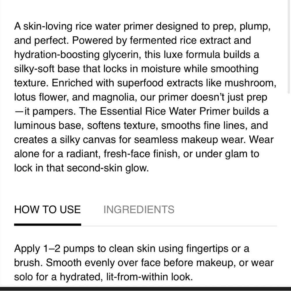 Bisha Rice Water Makeup Primer - Picture 2 of 2